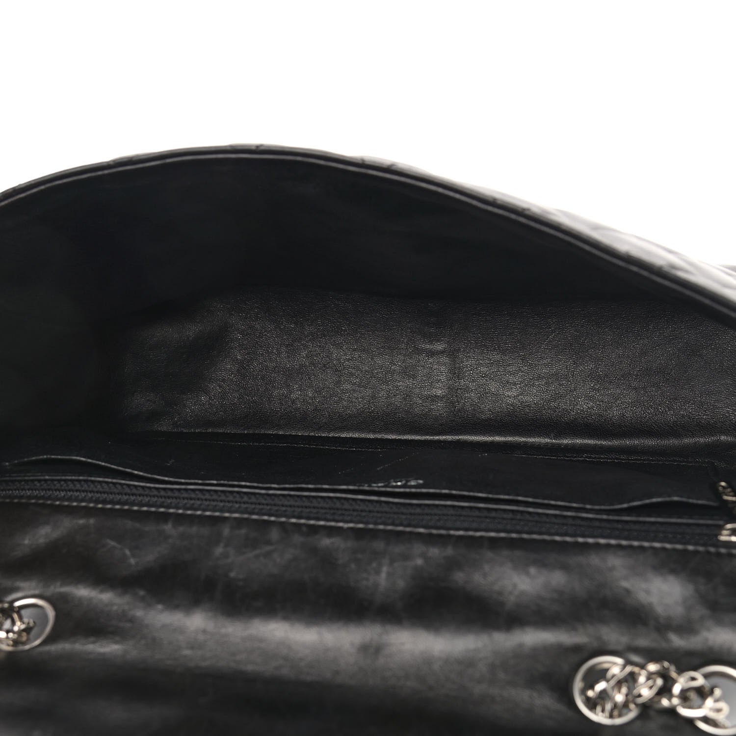 Chanel Lambskin Quilted Jumbo Flap Bijoux Chain Black 5 of 12