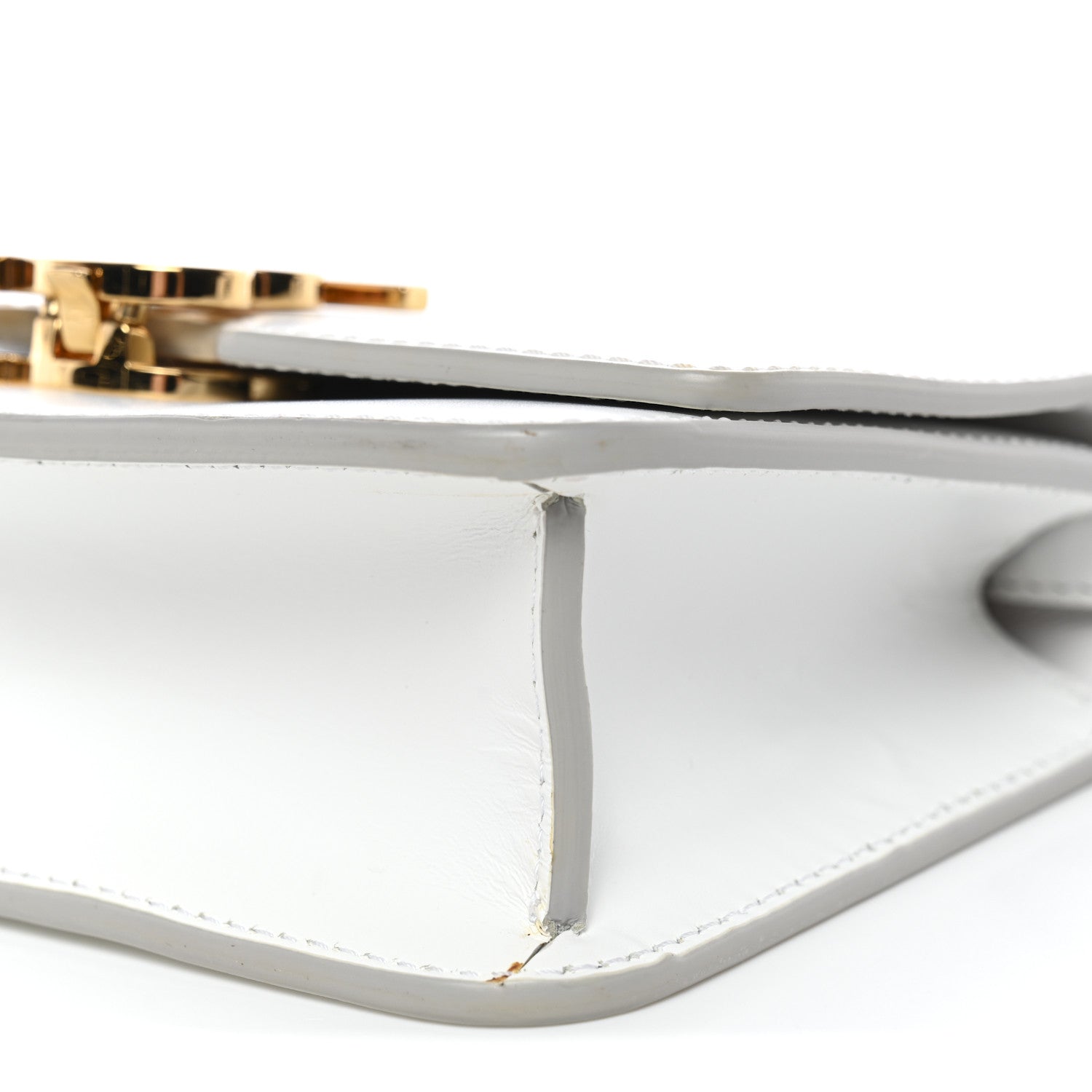 Burberry Calfskin Mini TB Bag White 9 of 13