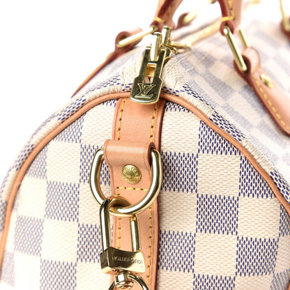 Louis Vuitton Damier Azur Speedy Bandouliere 25 10 of 13