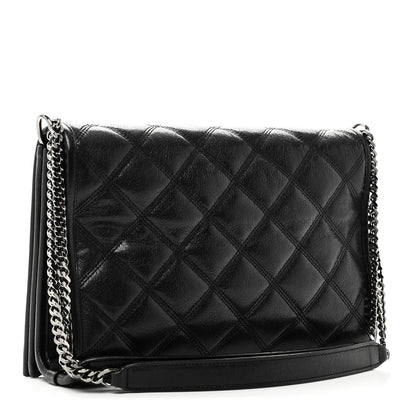 Saint Laurent Lambskin Quilted Mini Becky Chain Bag Black 3 of 10