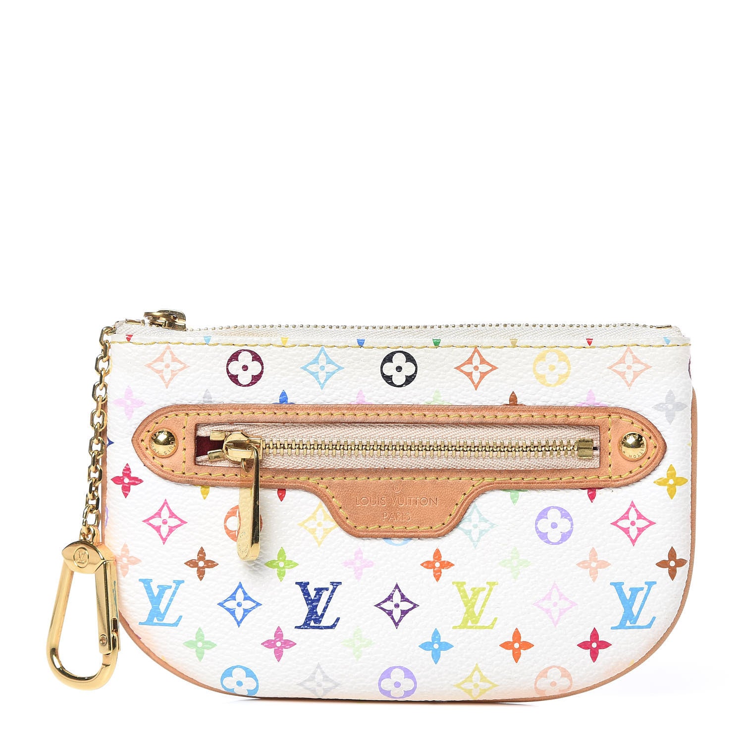 Louis Vuitton Monogram Multicolor Pochette Plate MM White 1 of 9