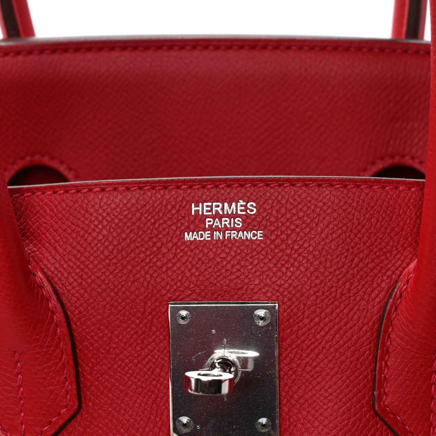 Epsom Birkin 35 Rouge Casaque