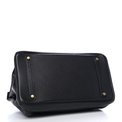 Hermes Taurillon Clemence Birkin 35 Black 3 of 11