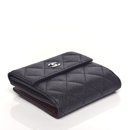 Chanel Caviar Quilted Compact French Flap Wallet Black 4 of 10