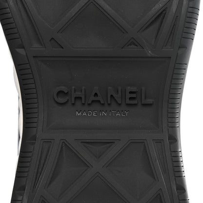 Chanel Suede Calfskin Nylon Grosgrain CC Sneakers 36 Light Blue 7 of 11