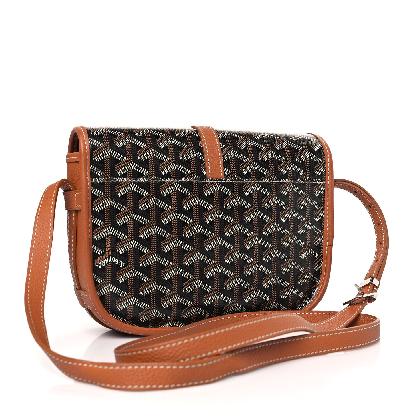 Goyardine Belvedere II PM Messenger Bag Black Gold