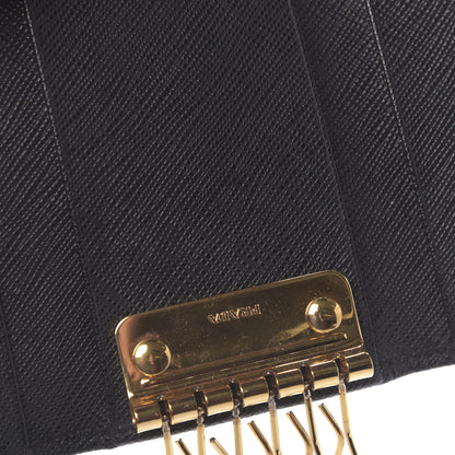 Prada Saffiano Metal 6 Key Holder Black 7 of 7