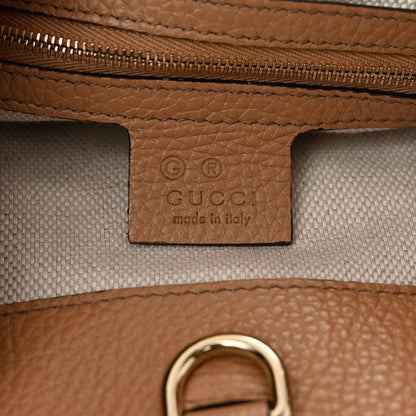 Gucci Pebbled Calfskin Medium Soho Chain Shoulder Bag Camelia 6 of 11