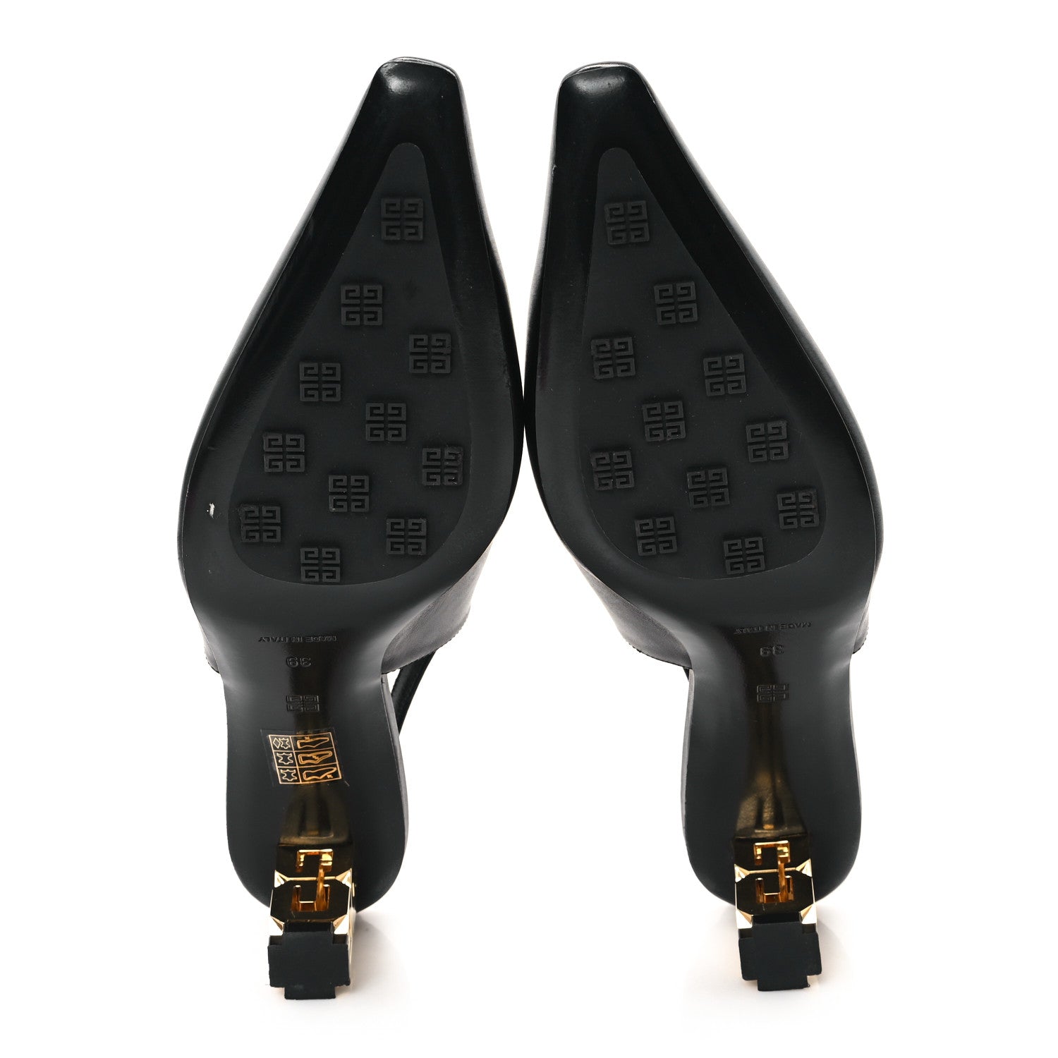 Givenchy Calfskin G Cube 50mm Slingback Pumps 39 Black 6 of 11