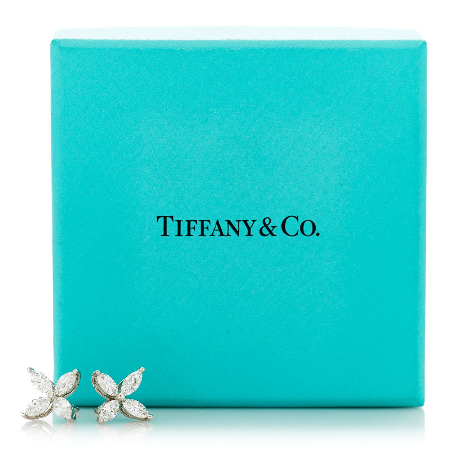 Tiffany Platinum Diamond Large Victoria Earrings 5 of 5