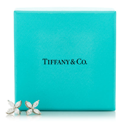 Tiffany Platinum Diamond Large Victoria Earrings 5 of 5