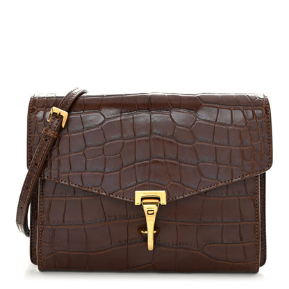 Burberry Alligator Small Macken Crossbody Bag Brown 1 of 12