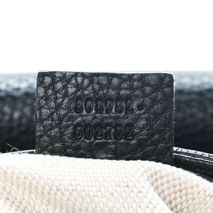 Gucci Pebbled Calfskin Medium Soho Chain Shoulder Bag Black 7 of 9