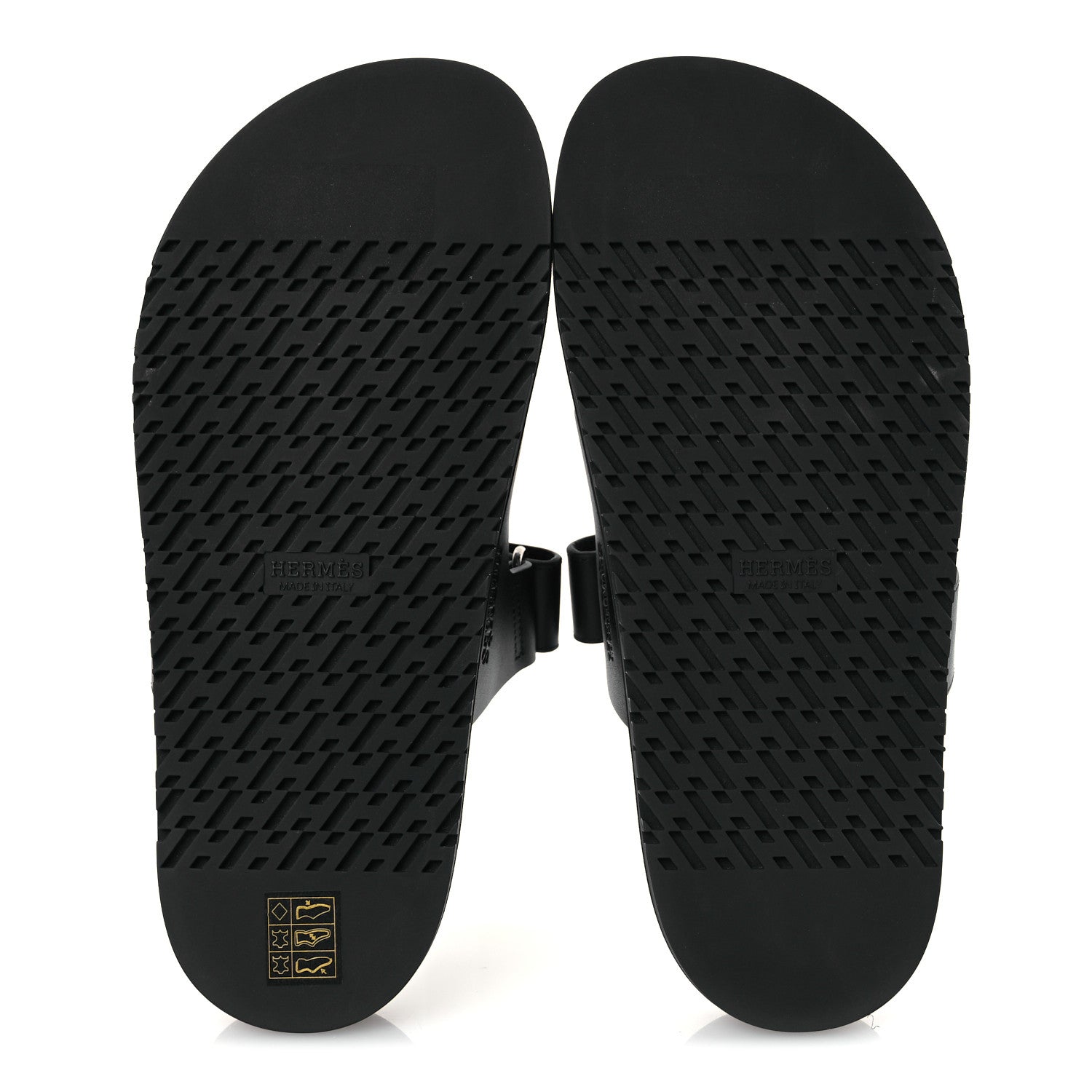 Hermes Calfskin Womens Chypre Sandals 38 Black 7 of 12