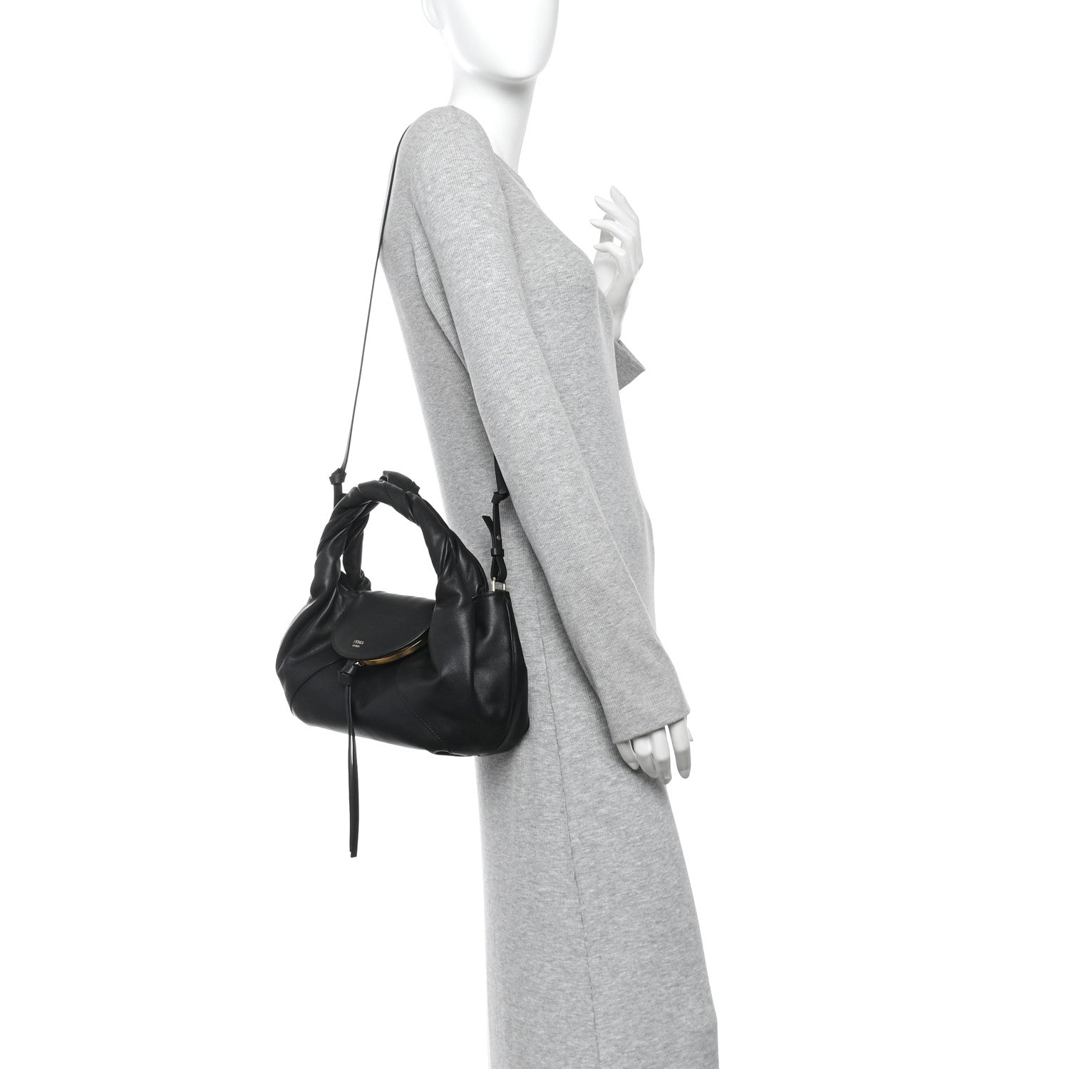 Fendi Calfskin Small Spy Black 2 of 10
