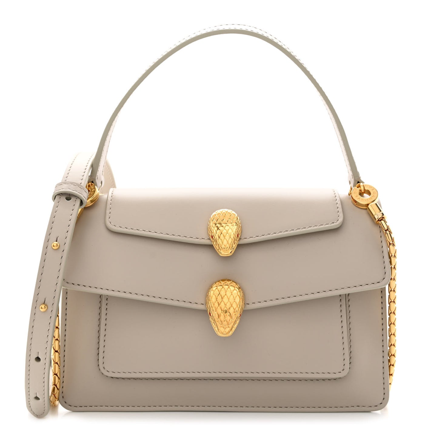 x ALEXANDER WANG Calfskin Serpenti Top Handle Belt Bag Grey
