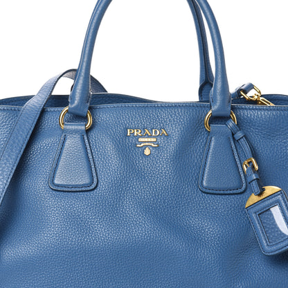 Prada Vitello Daino Tote Cobalto 9 of 11