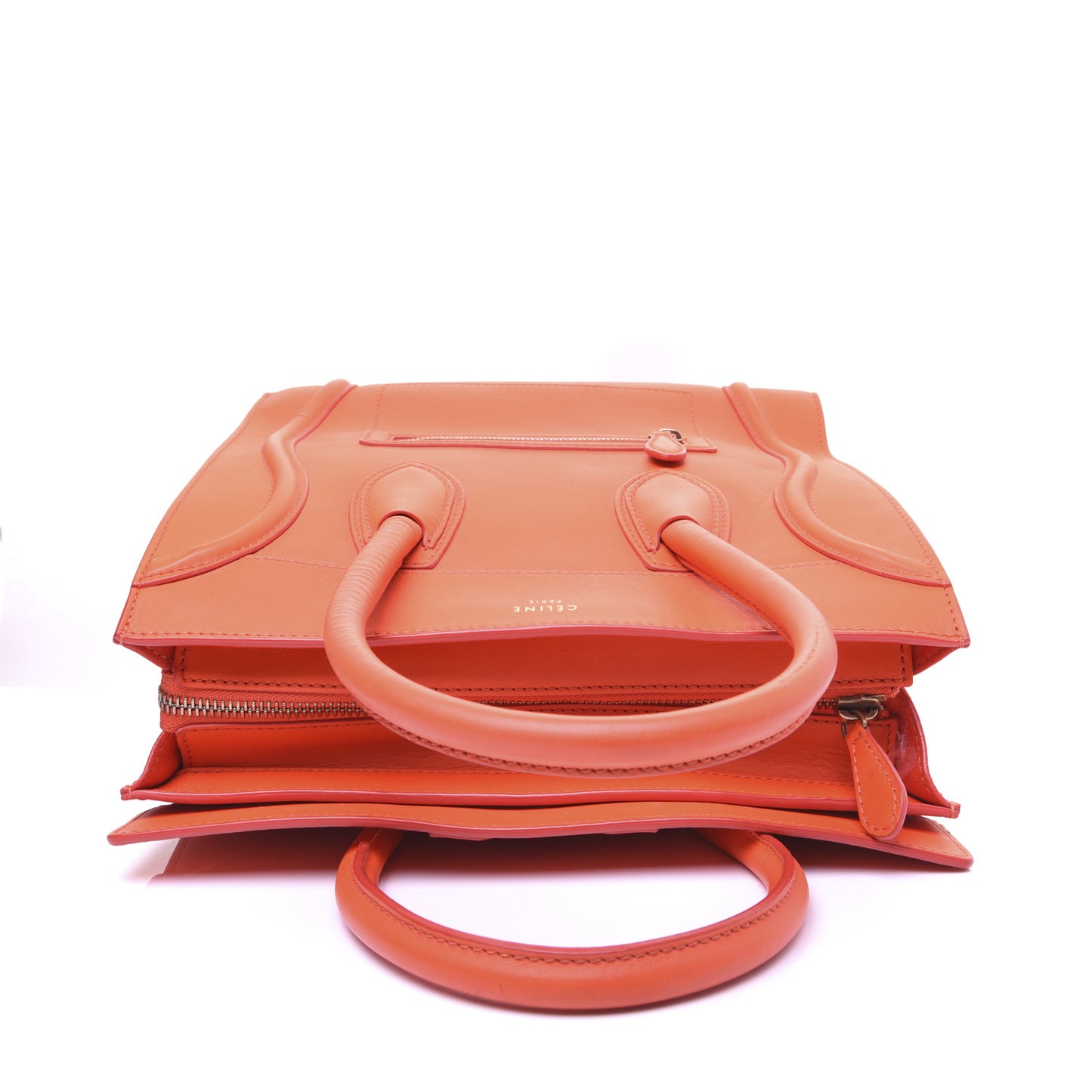Smooth Calfskin Micro Luggage Fluo Orange