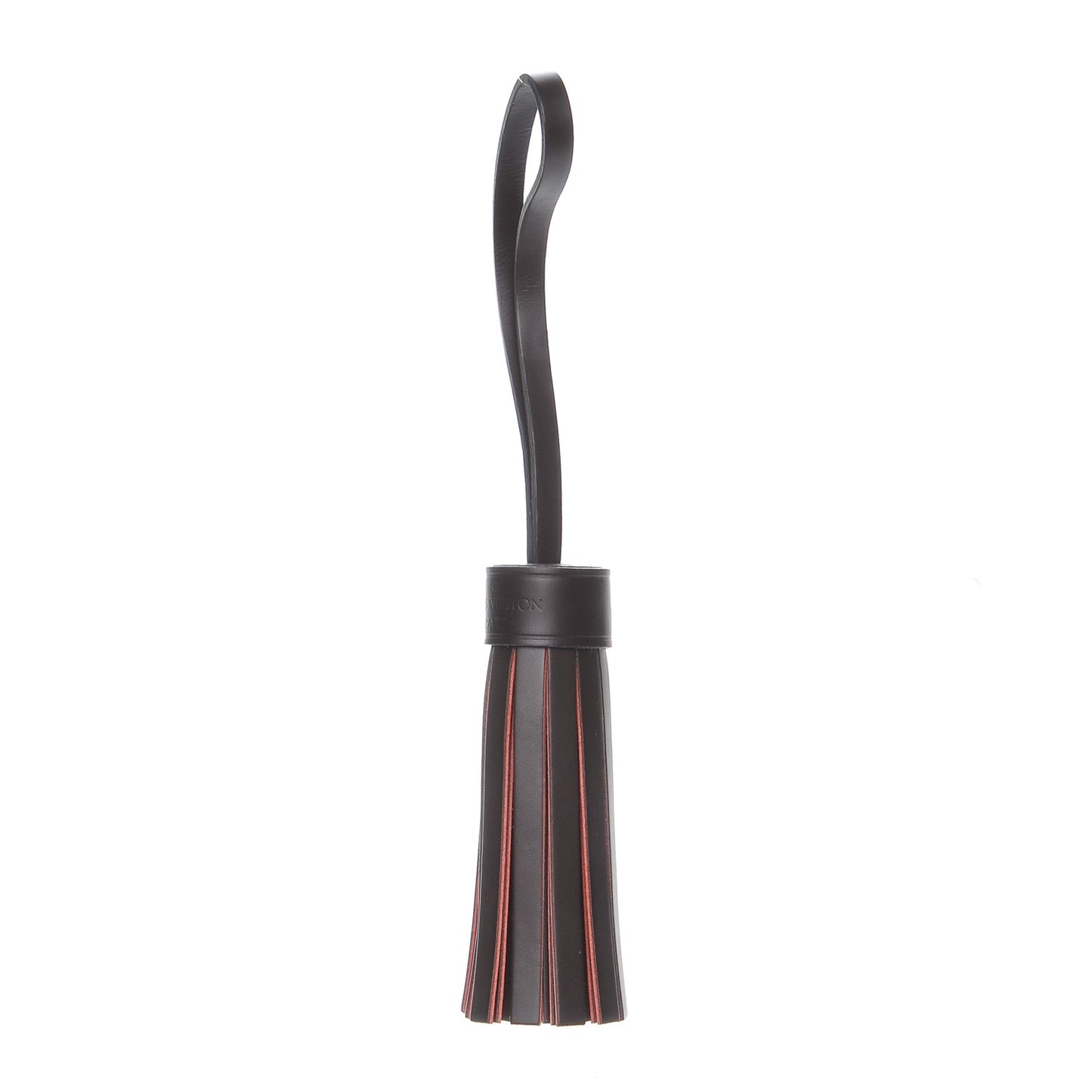 Calfskin Croisette Tassel Bag Charm Ebene