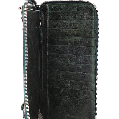 Balenciaga Chevre Giant 12 Silver Hardware Compagnon Wallet Evergreen 8 of 12