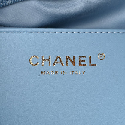 Chanel Washed Denim Quilted Small Chanel 25 Handbag Blue 6 of 11