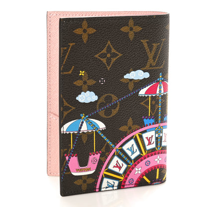 Louis Vuitton Monogram 2020 Christmas Animation Big Wheel Passport Cover Rose Ballerine 3 of 9