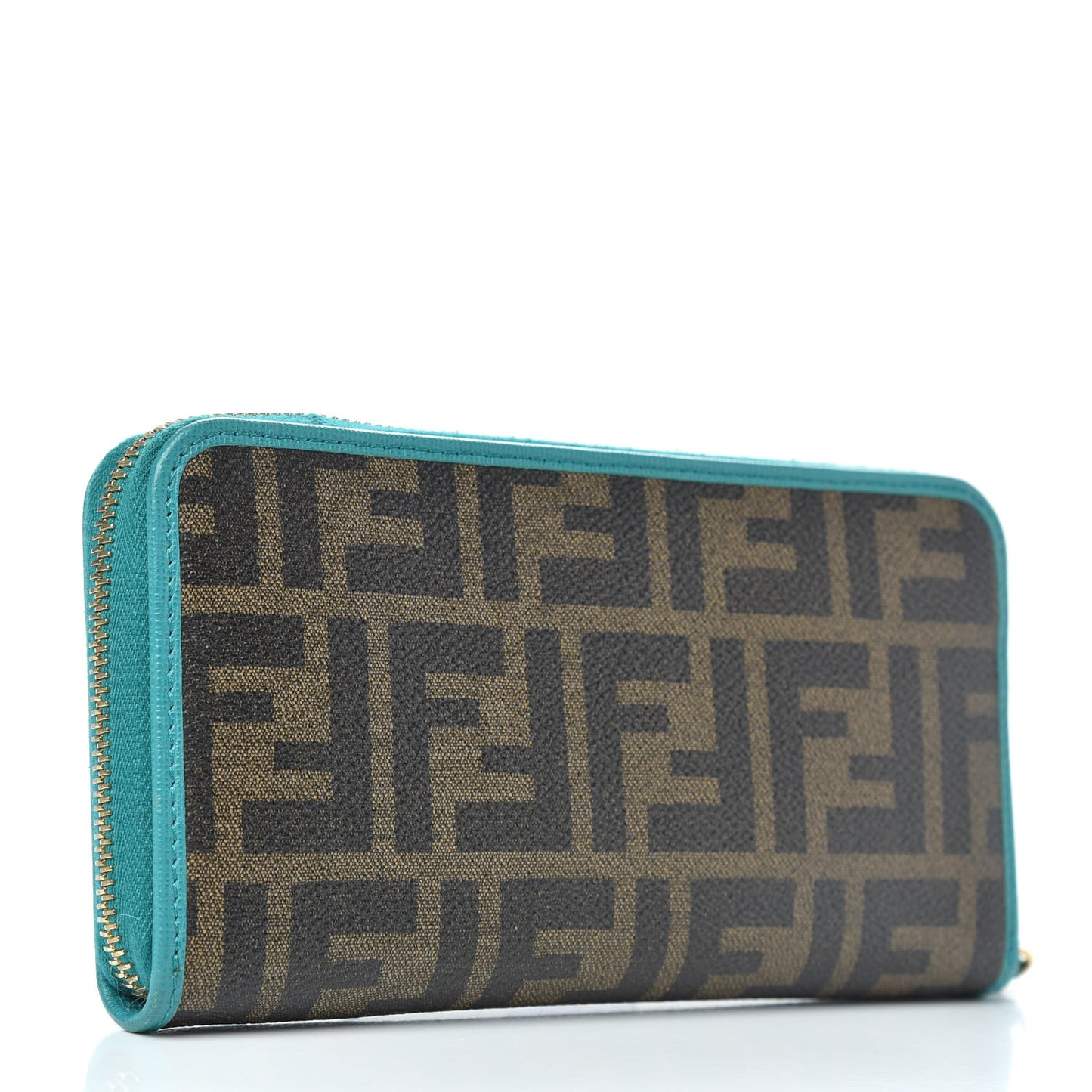 Zucca Spalmati Vitello Elite Zip Around Wallet Tobacco Lago