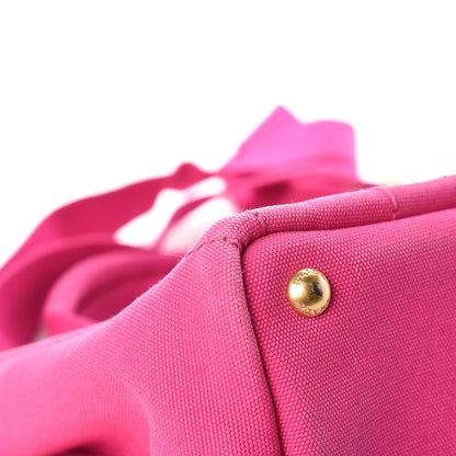 Prada Canapa Small Logo Tote Fuxia 13 of 17