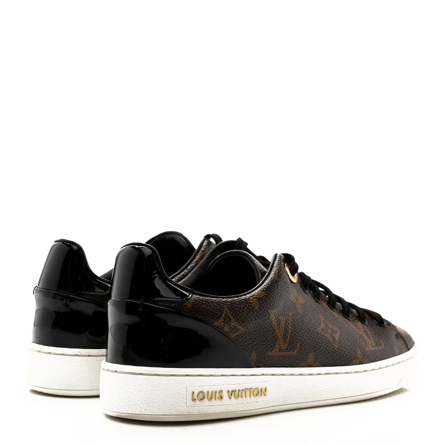 Patent Monogram Frontrow Sneakers 35