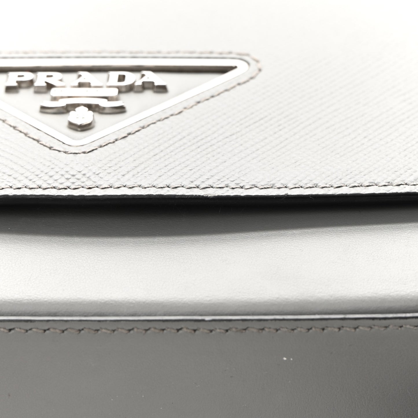 Saffiano Cuir Identity Shoulder Bag Ardesia