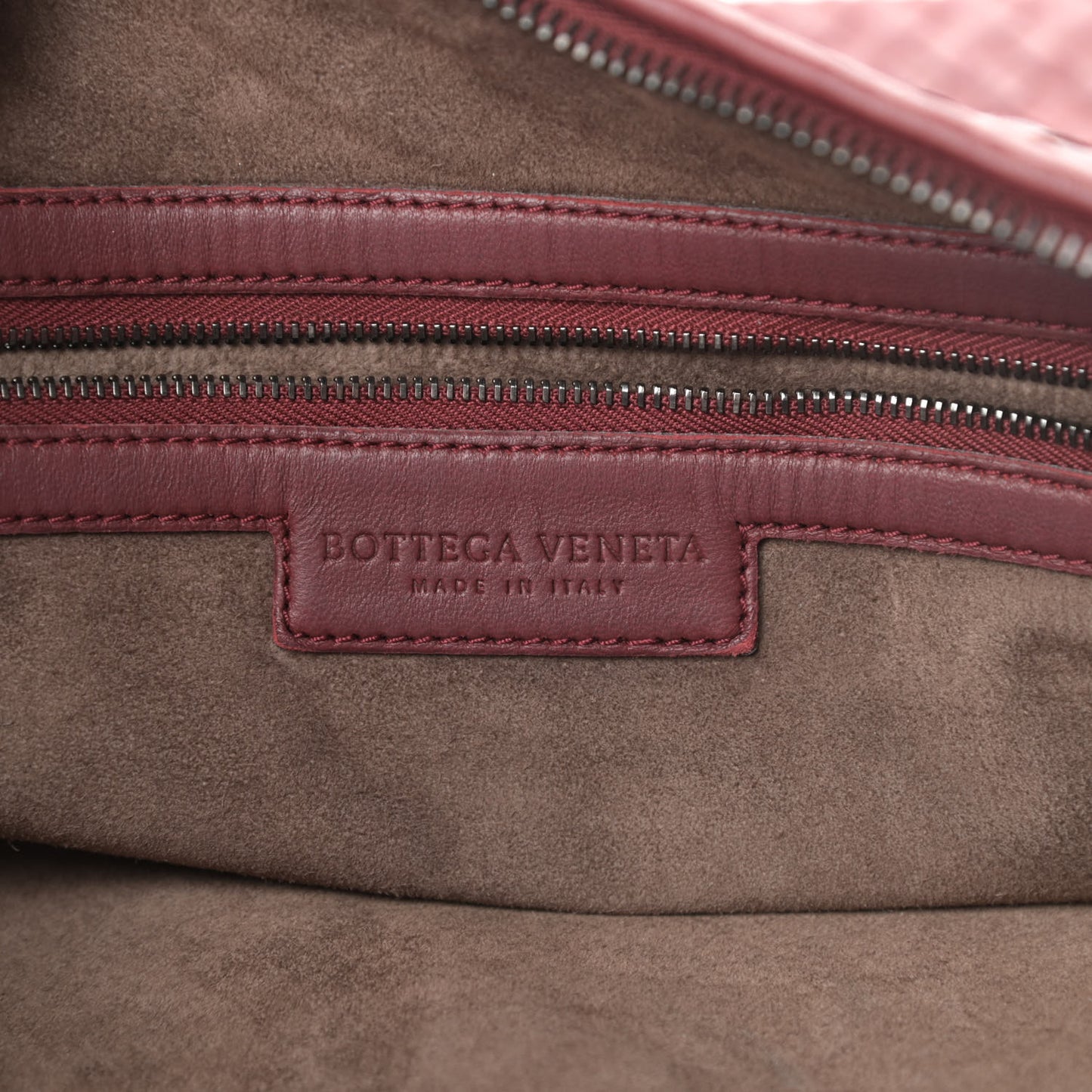 Nappa Intrecciato Maxi Veneta Hobo Vermillion