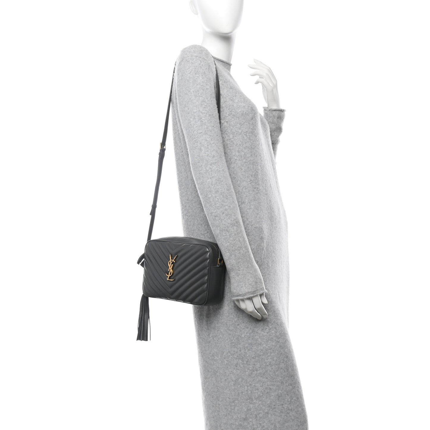 Calfskin Matelasse Monogram Lou Camera Bag Storm