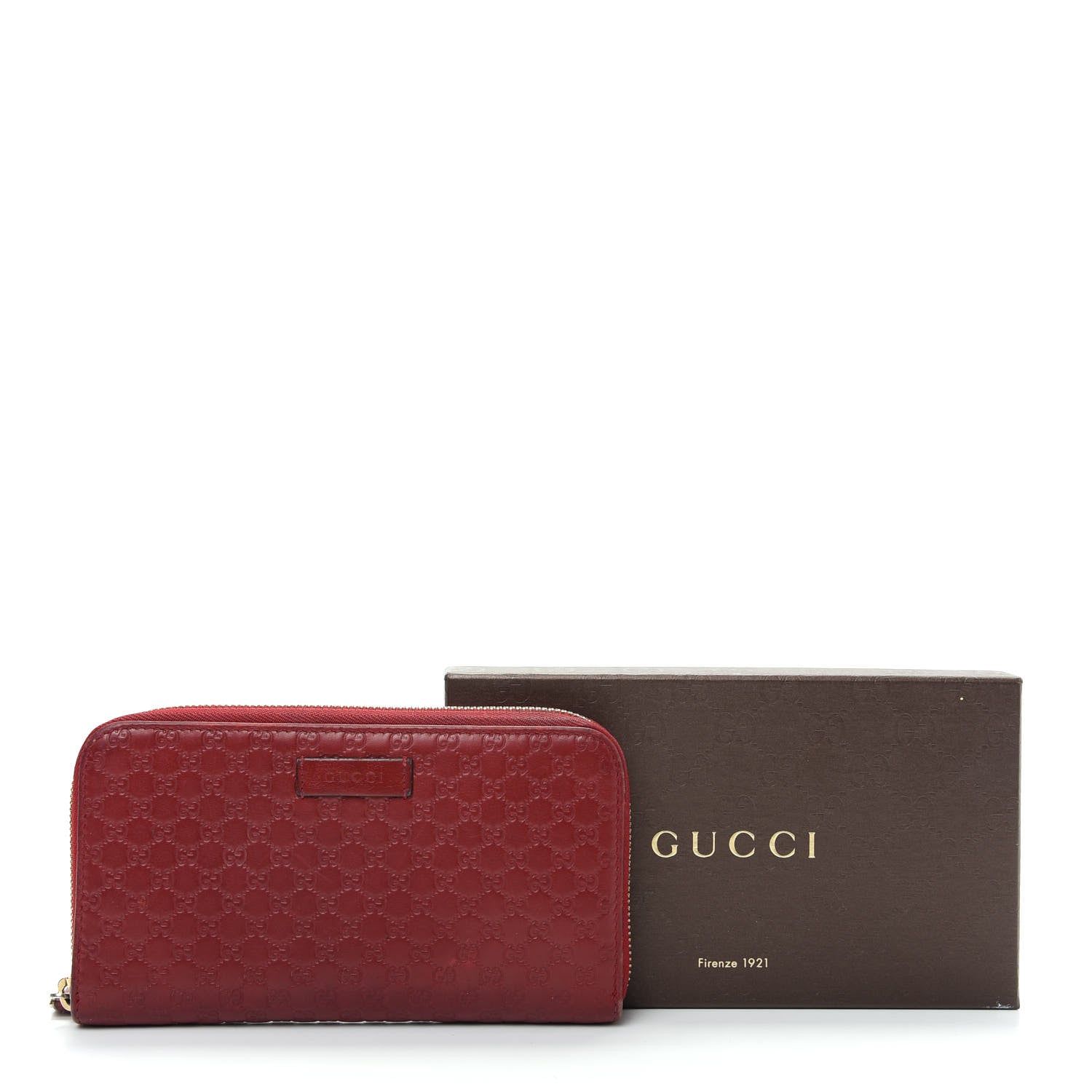 Gucci Microguccissima Zip Around Wallet Red 11 of 11