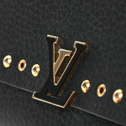 Louis Vuitton Taurillon Capucines Studded Compact Wallet Black 10 of 11