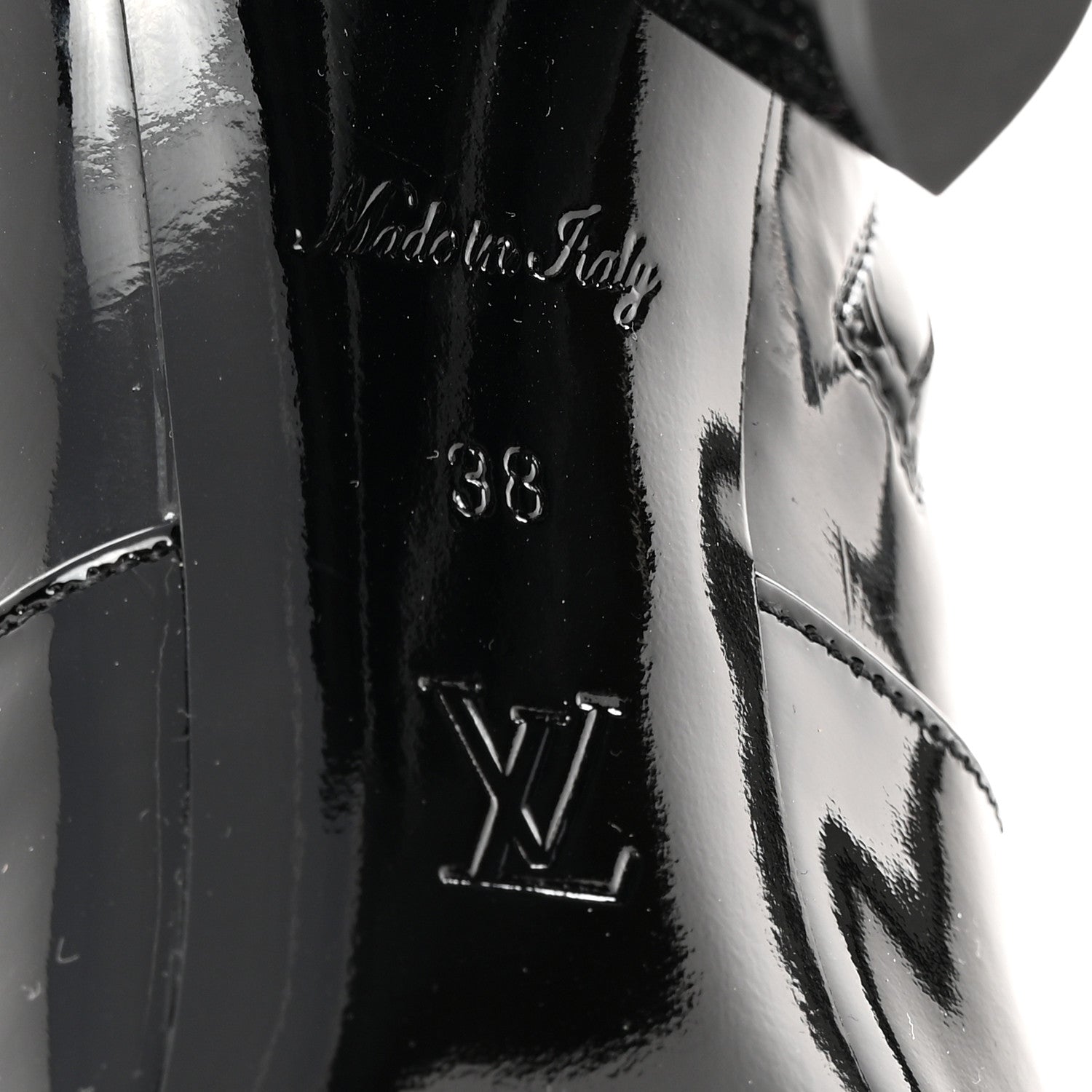 Louis Vuitton Patent Silhouette Ankle Boots 38 Black 7 of 13