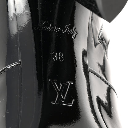Louis Vuitton Patent Silhouette Ankle Boots 38 Black 7 of 13