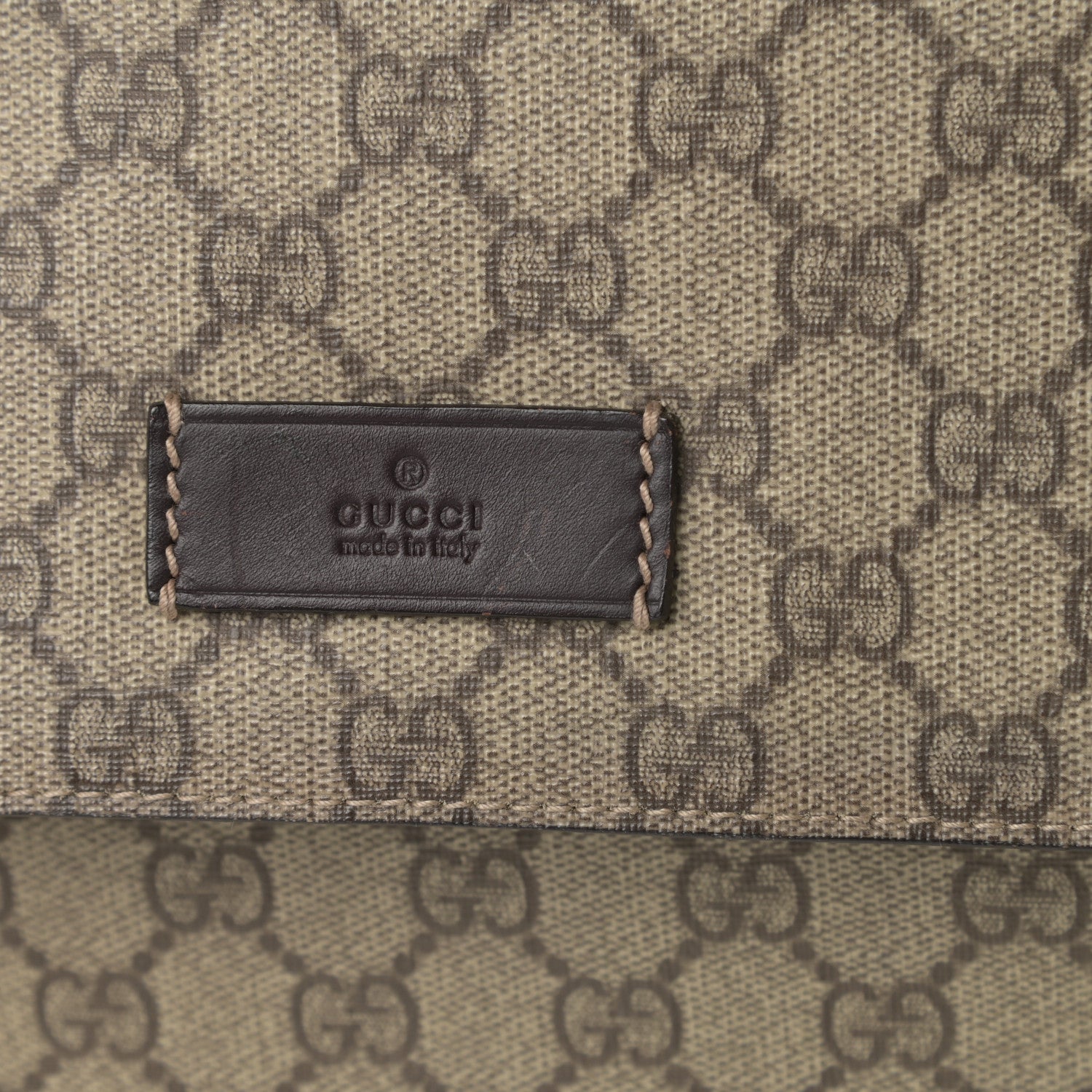 Gucci GG Plus Monogram Messenger Diaper Bag Dark Brown 16 of 16