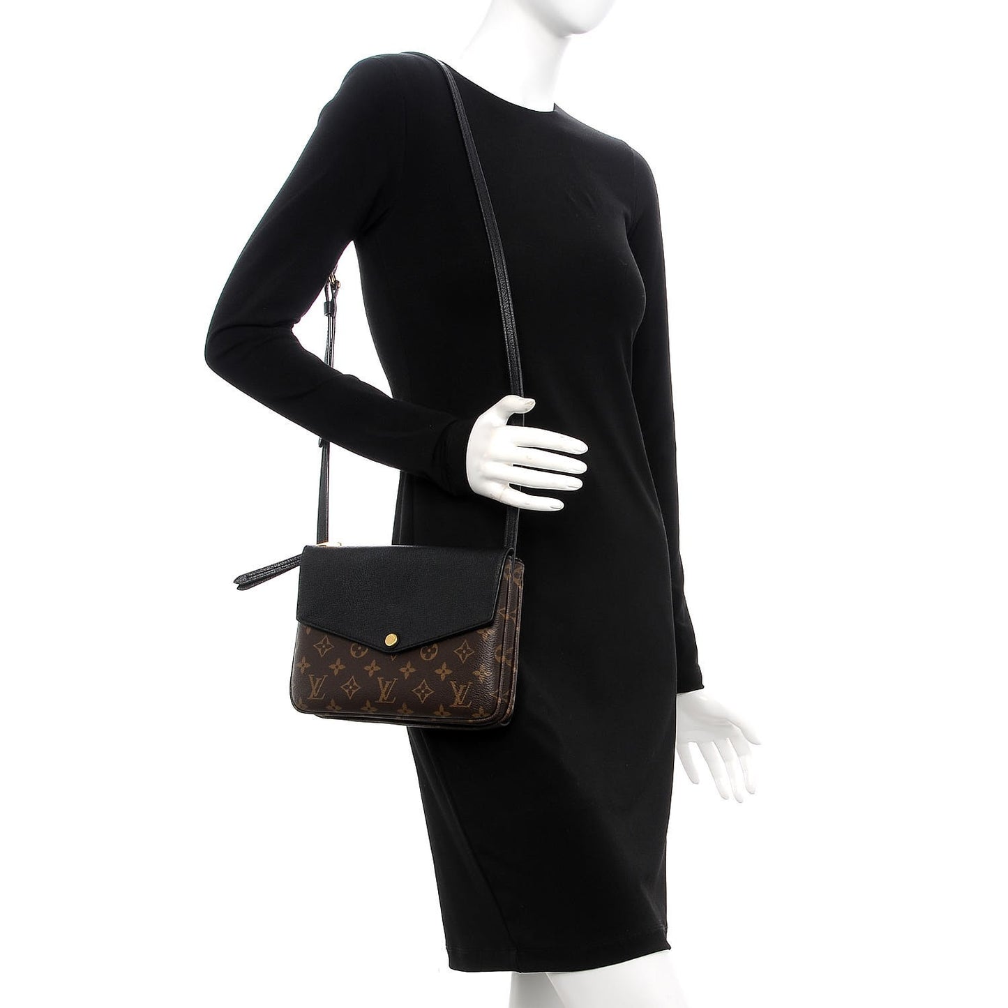 Monogram Twice Pochette Black