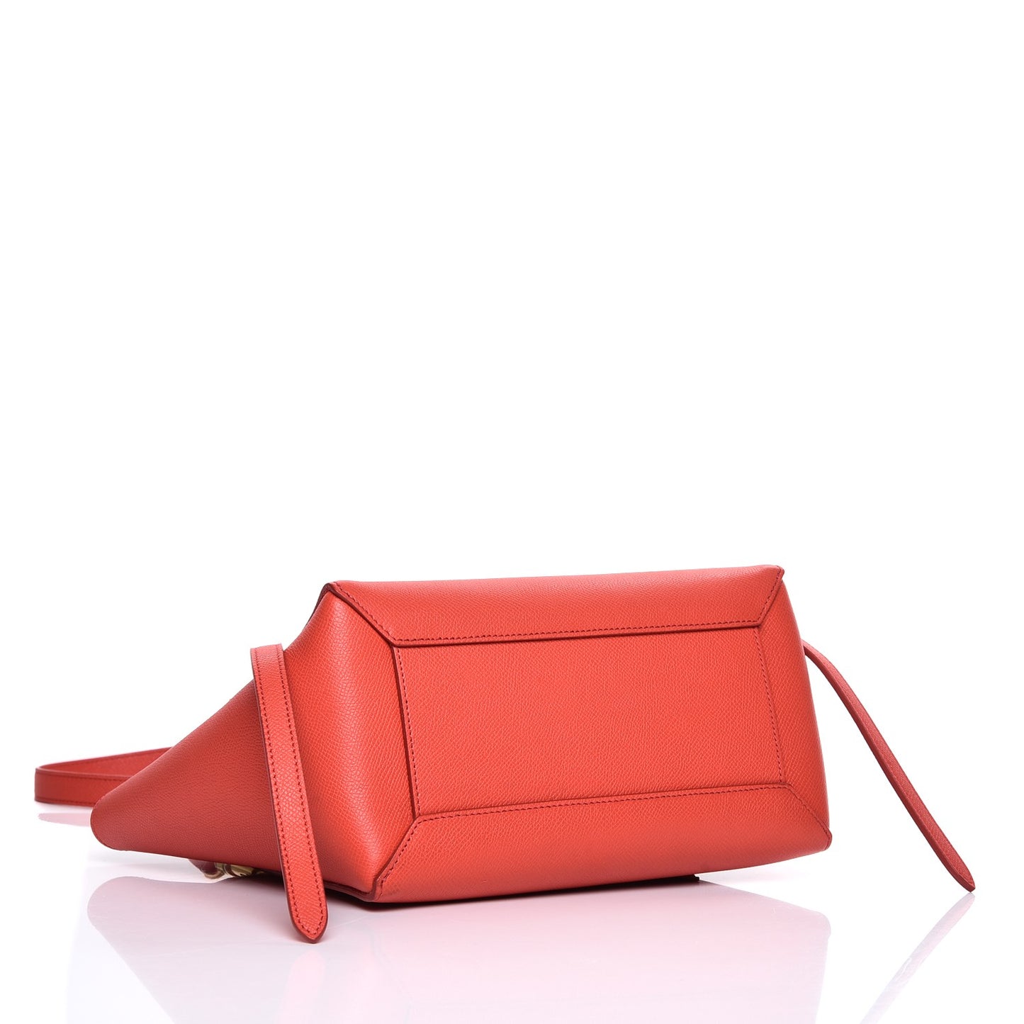 Baby Grained Calfskin Micro Belt Bag Poppy