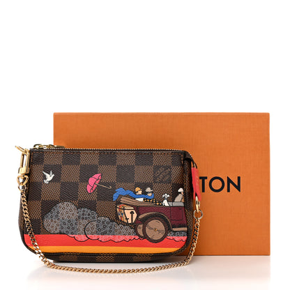Louis Vuitton Damier Ebene 2015 Christmas Animation Mini Pochette Accessories 9 of 9