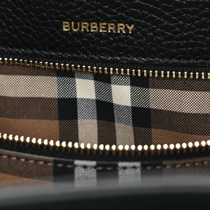 Burberry Grainy Calfskin Medium London Tote Bag Black 6 of 11