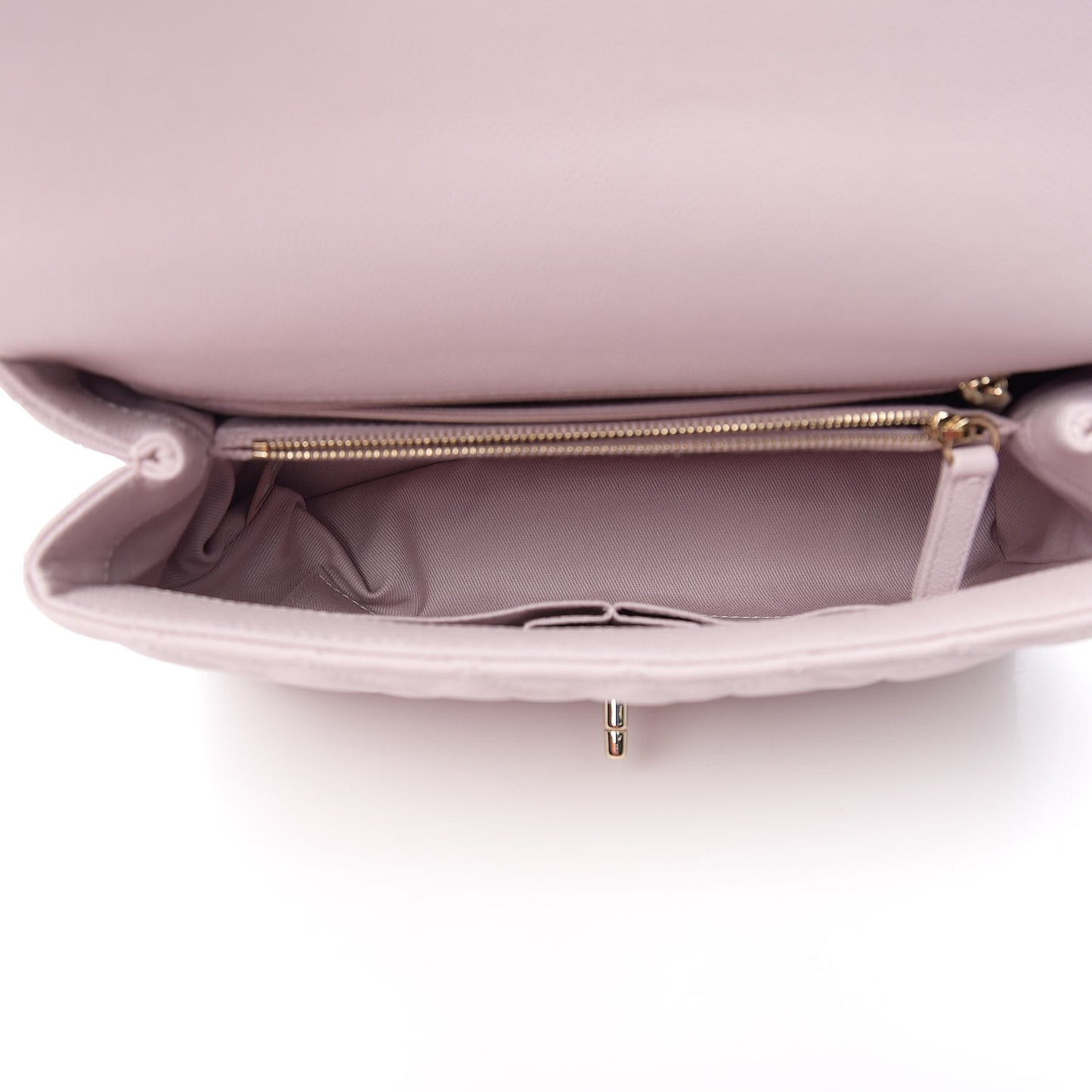 Caviar Quilted Small Coco Handle Flap Lilas Lilac