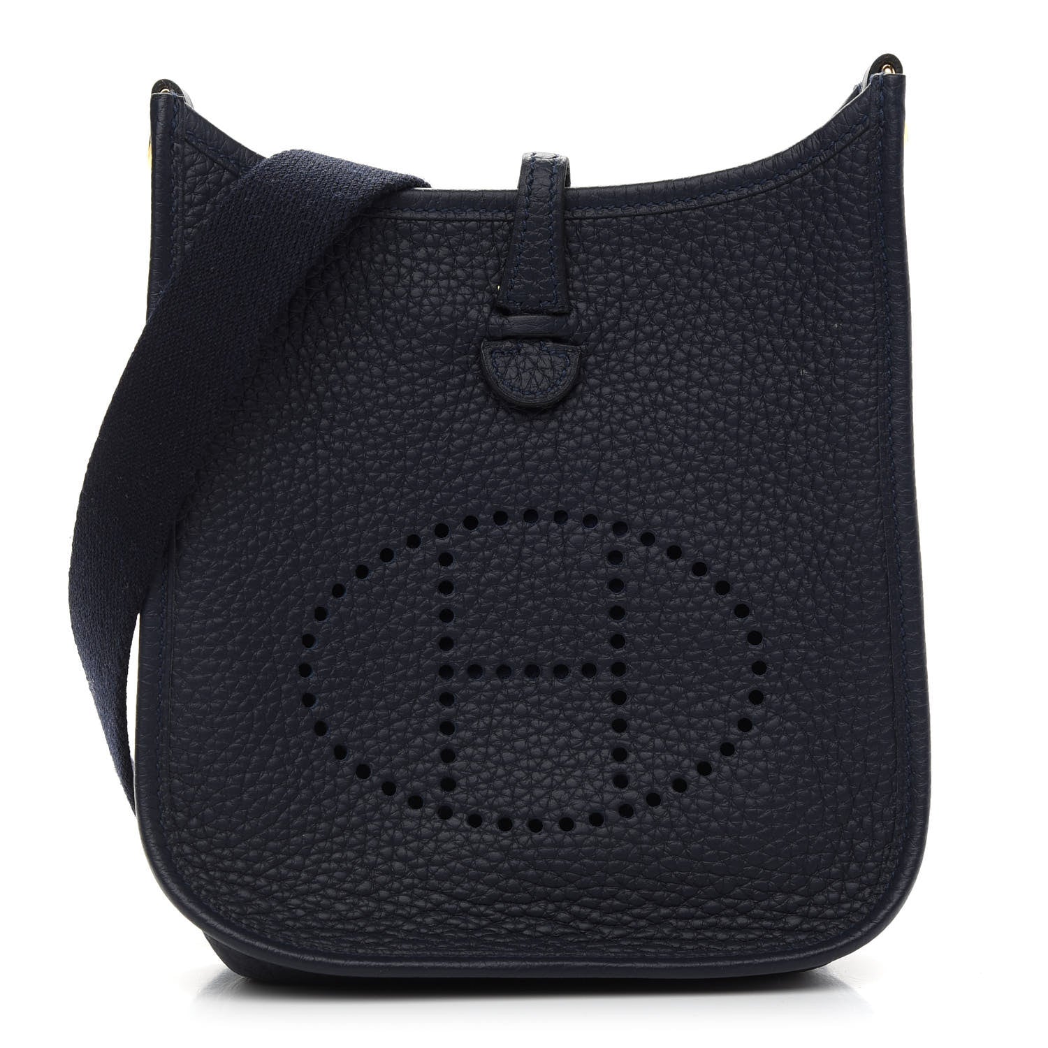 Hermes Taurillon Clemence Evelyne TPM Bleu Nuit 1 of 9