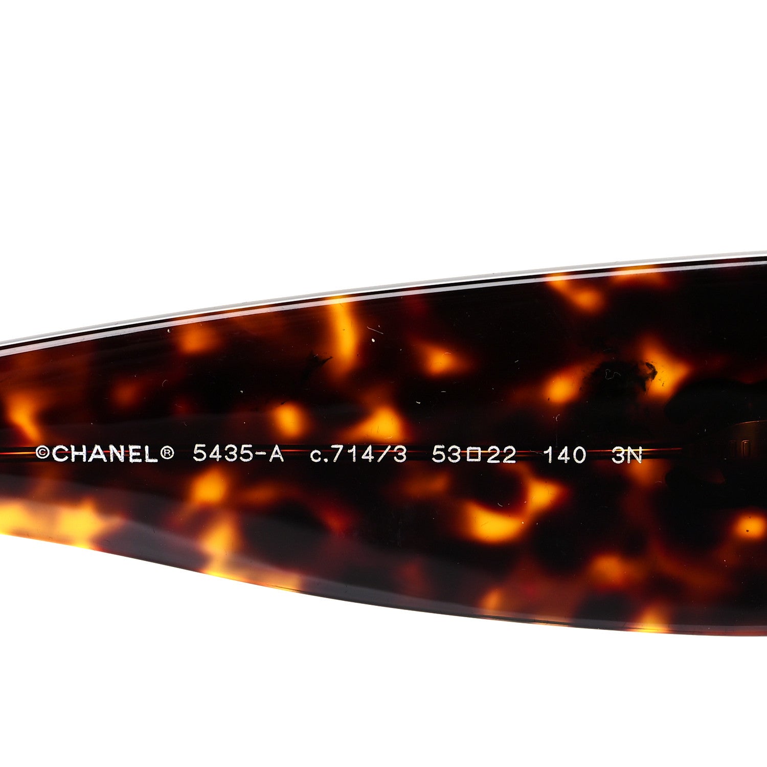 Chanel Acetate Rectangle Sunglasses 5435 Tortoise 5 of 7