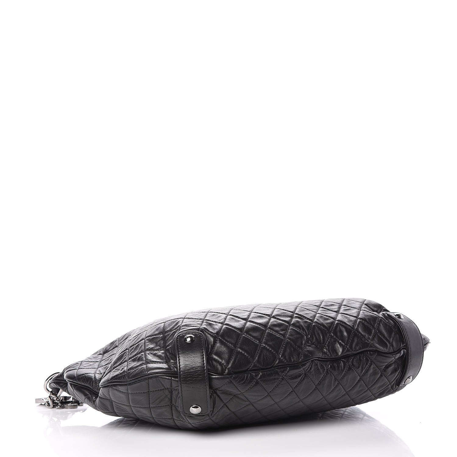 Chanel Lambskin Large Chain Mail Hobo Black 4 of 9