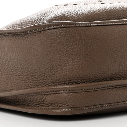 Hermes Taurillon Clemence Evelyne III GM Etoupe 9 of 12