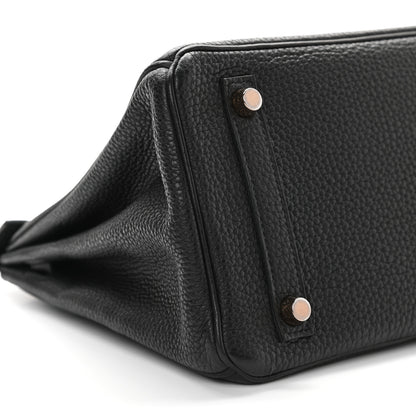 Hermes Togo Birkin 25 Black 9 of 11