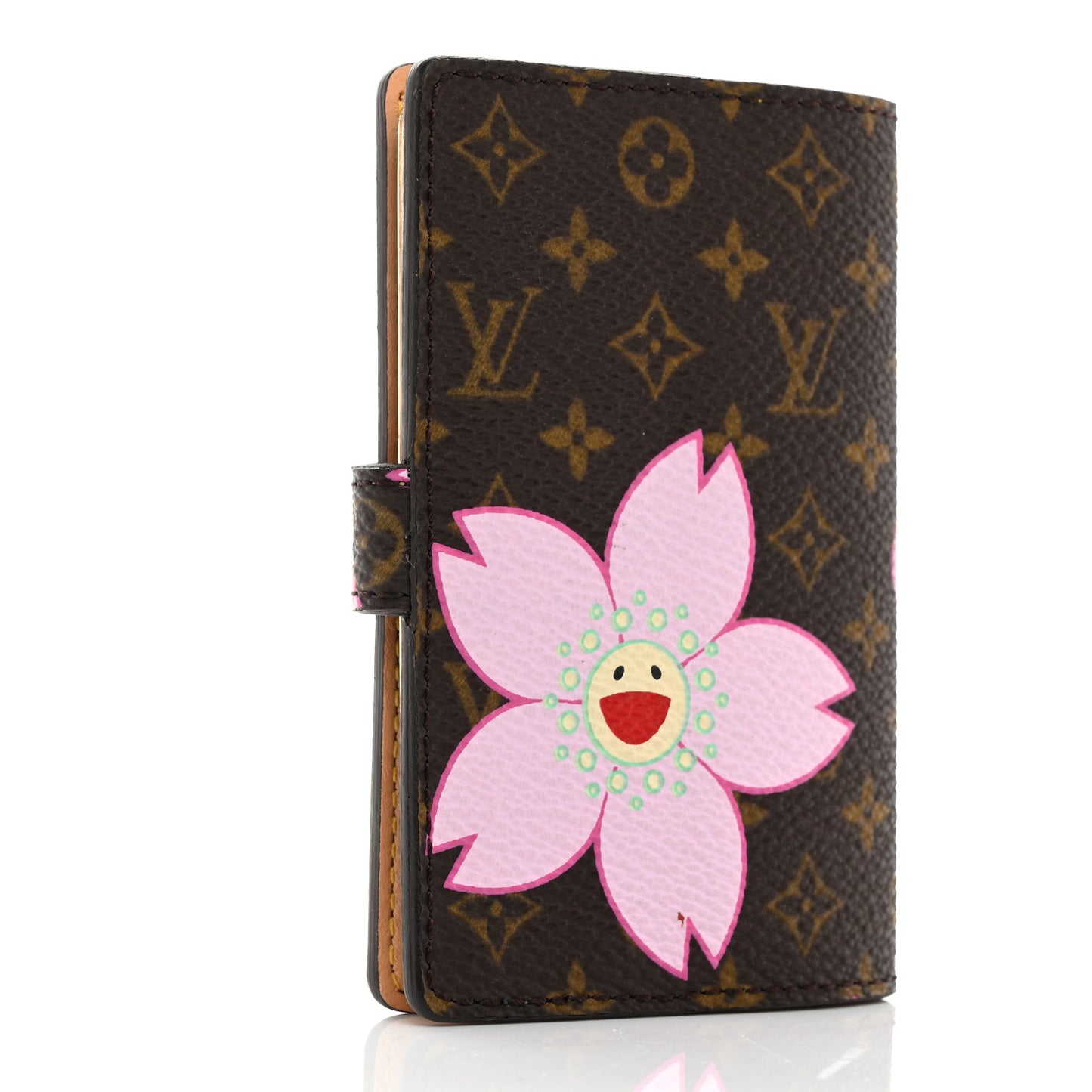 Monogram Cherry Blossom Carnet de Bal Mini Agenda Cover Brown