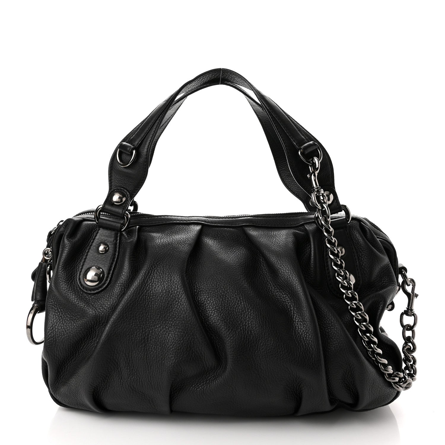 Gucci Calfskin Medium Icon Bit Boston Black 1 of 9