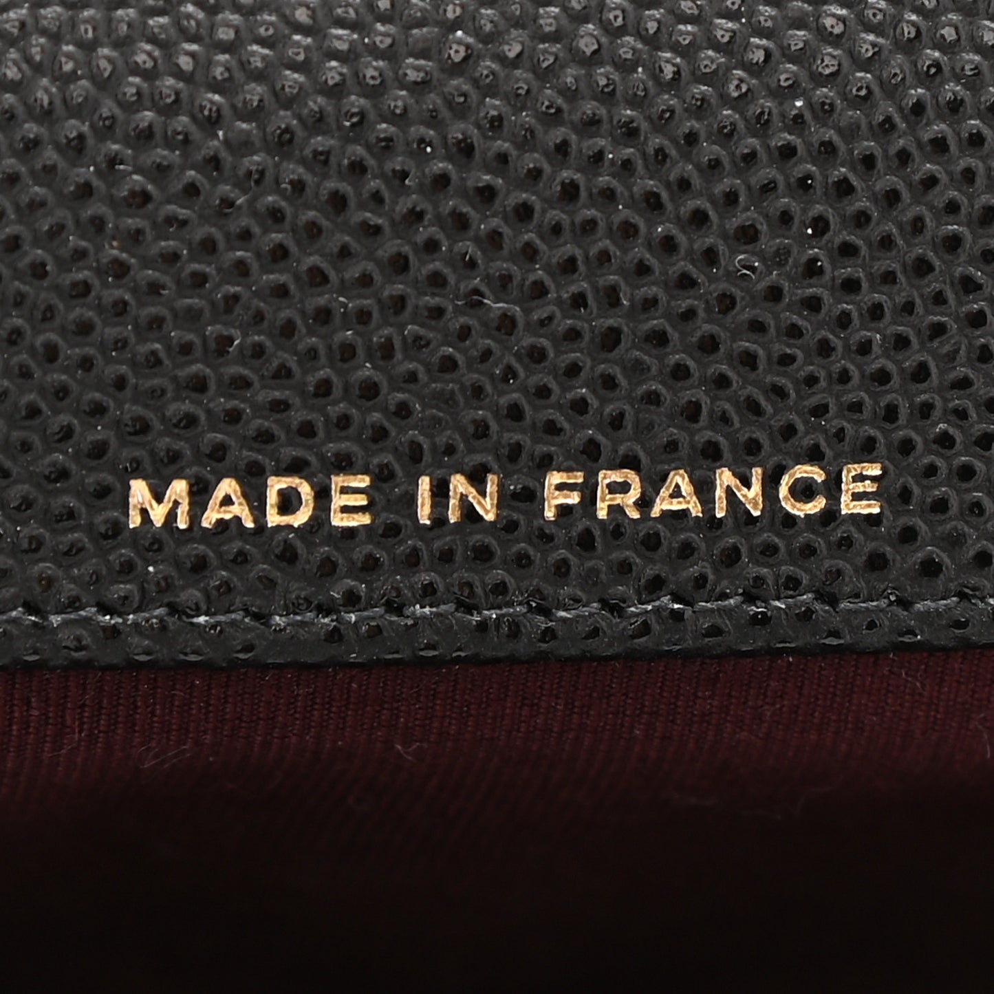 Caviar Quilted Glasses Case With Chain Black